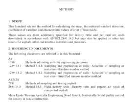 AS 2891.14.15 pdf download – Methods of sampling and testing asphaltMethod 14.15: Mean, standard deviation coefficient of variation and characteristic values