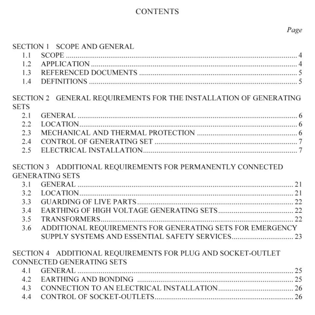 AS 3010 pdf download – Electrical installations—Generating sets