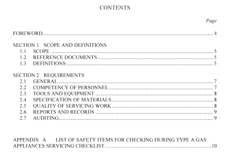 AS 4575 pdf download – Gas appliances—Quality of servicing