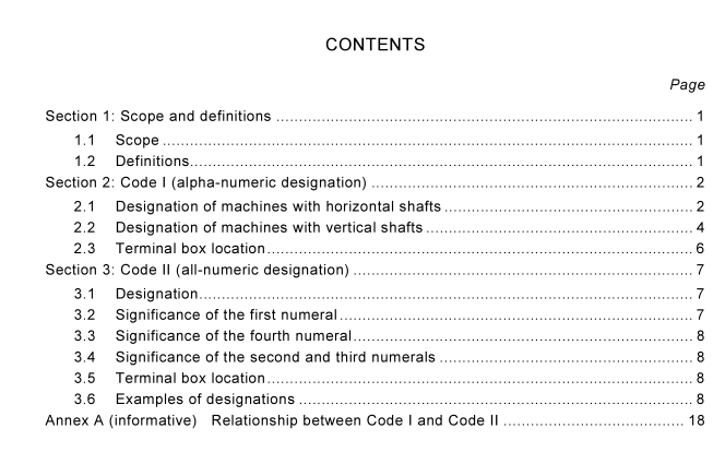 AS 60034.7 pdf download – Rotating electrical machines Part 7: Classification of types of construction, mounting arrangements and terminal box position (IM Code)