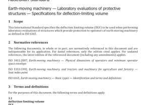 AS ISO 3164 pdf download – Earth-moving machinery — Laboratory evaluations of protective structures — Specifications for deflection-limiting volume