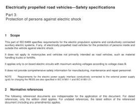 AS ISO 6469.3 pdf download – Electrically propelled road vehicles— Safety specifications Part 3: Protection of persons against electric shock