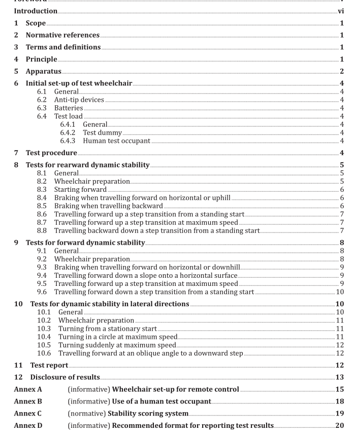 AS NZS ISO 7176.2 pdf download – Wheelchairs Part 2: Determination of dynamic stability of electrically powered wheelchairs