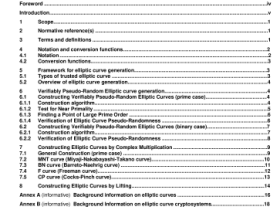 BS ISO IEC 15946-5 pdf – Information technology — Security techniques — Crytographic technique based on elliptic curves Part 5: Elliptic curve generation