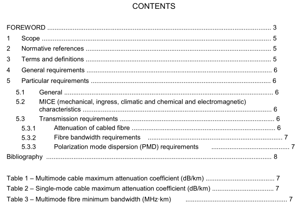 IEC 60794-1-403 pdf – Optical fibre cables – Part 1-403: Generic specification – Basic optical cable test procedures – Electrical test methods – Electrical continuity test of cable metallic elements, method H3