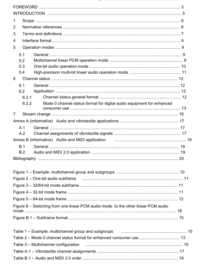 IEC 60958-5 pdf – Digital audio interface – Part 5: Consumer application enhancement