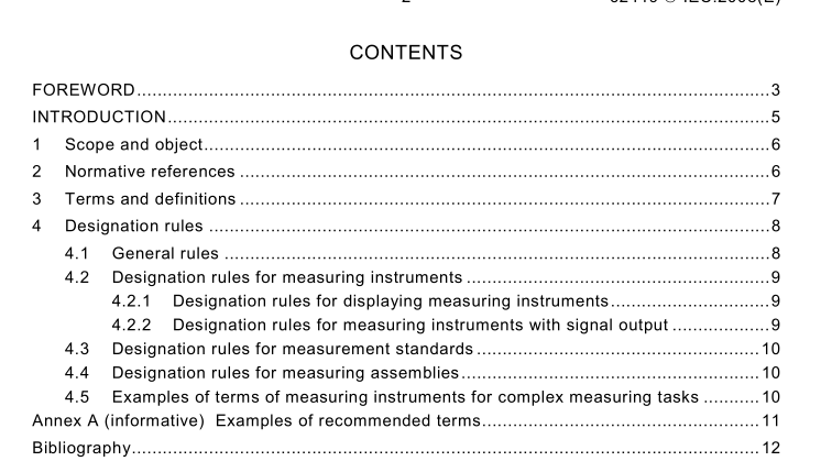 IEC 62419 pdf – Control technology – Rules for the designation of measuring instruments