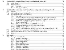 ISO IEC 27551 pdf – Information security, cybersecurity and privacy protection — Requirements for attribute-based unlinkable entity authentication