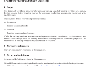 ISO IEC TR 33017 pdf – Information technology — Process assessment — Framework for assessor training